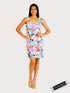 CHACHA Ruffle Knee length DIGITAL PRINT Dress - D2760